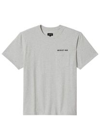 Brixton Embroided Heavy Weight Pocket Tee T-shirt Heren (L |grijs)
