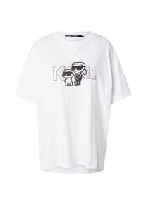 K by KARL LAGERFELD Karl Lagerfeld Dames Shirt rood / zwart / wit XL