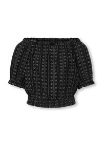 ONLY GIRLS Bluzka 'KOGBOLETTA' dla dziewczynek czarny / biały Rozmiar 140