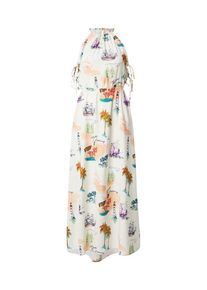 Object Sommerkleid 'OBJDINAH' Damen creme / hellgrün / lila / orange Größe 38