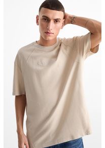 C&Amp;A Felpa-a maniche corte, Beige, Taille: 2XL