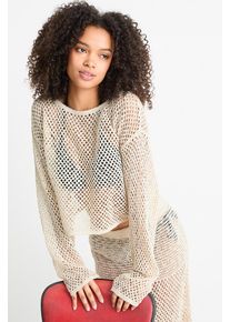 C&A Krótki sweter, Beżowy, Rozmiar: XL