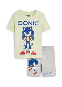 C&Amp;A Sonic-set-maglia a maniche corte e shorts di felpa-2 pezzi, Grigio, Taille: 140