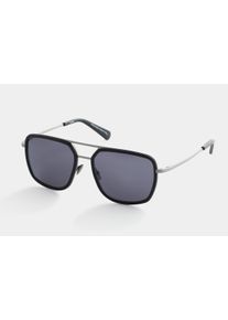 Aero Funk - Unisex Sunglasses - Aviator / Pilot - Anthracite Black / Gray - Bio Acetate & Metal - 100% UV Protection - Lilienthal Berlin