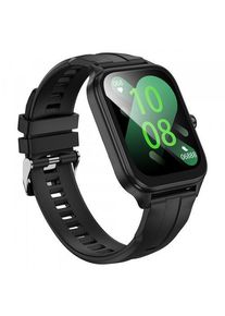 Smartwatch HOCO Y27 Call, Bluetooth, Ecran 1.95inch, Procesor Zhongke AB5610, 32MB RAM, IPX4, Notificari, Vreme in timp real, Monitorizare pasi (Negru)