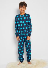 bonprix Mono para dormir de algodón orgánico puro, azul, 128/134