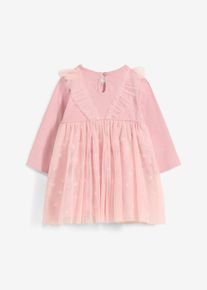 bonprix Vestido de algodón orgánico para bebés, rosa, 80/86