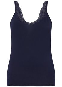 Ulla Popken Unterhemd Damen nachtblau Größe M/L