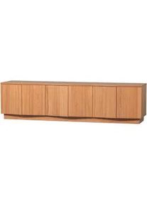 Livetastic Lowboard , Eichefarben , Holz , Eiche , massiv , 3 Fächer , 200x52x45 cm , in verschiedenen Größen erhältlich , Holzmöbel, Wohnwände Holz, Lowboards Holz
