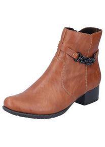 Rieker Stiefelette Damen cognac / schwarz Größe 36