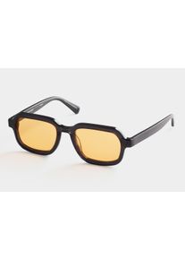 Dreamgaze II - Unisex Sunglasses - Rectangular - Anthracite / Orange - Bio Acetate & Metal - 100% UV Protection - Lilienthal Berlin
