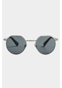 Nu Jazz - Unisex Sunglasses - Round - Silver - Bio Acetate & Metal - 100% UV Protection - Lilienthal Berlin