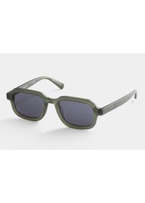 Dreamgaze II - Unisex Sunglasses - Rectangular - Seaglass / Gray - Bio Acetate & Metal - 100% UV Protection - Lilienthal Berlin