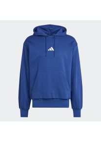 adidas Sportswear &Scaron;portov&aacute; mikina 'FEELCOZY' Muži tmavomodr&aacute; / biela S