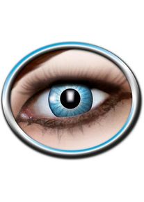 Lente de contacto azul hipnótica