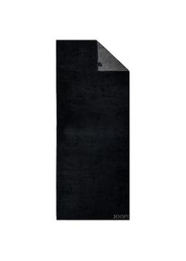 JOOP! Classic Doubleface Toalha de sauna preta Toalhas mãos Unisex