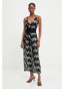 Answear Lab costum de baie dintr-o bucată și pantaloni de plajă culoarea negru, cupa usor rigidizata
