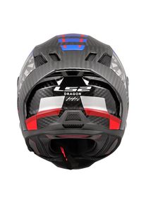 LS2 FF807 Dragon Trax Motorradhelm (Blau/Rot/Carbon)