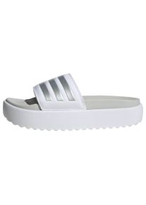 adidas Performance Sapato de praia/banho 'Adilette' em branco Tamanho 10 Estampado com logo