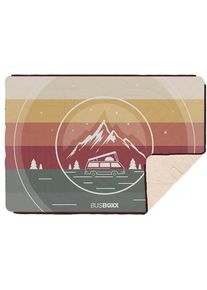 Bus-Boxx Voited Reisedecke, 203x137cm, Red Stripes
