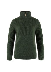Fjällräven Fjällräven Womens Övik Half Zip Knit Wollen trui Dames (M |olijfgroen)