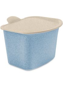 Koziol Bibo Bio Abfall Beh&auml;lter, 3l, nature flower blue