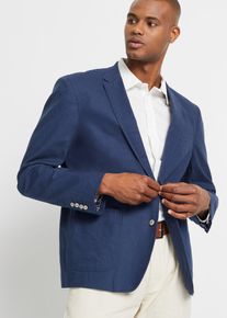 Kavaj med lin Regular Fit - blå - storlek 58 - bonprix