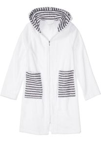 Frottébadrock av ekologisk bomull - vit - storlek 56/58 (3XL) - bonprix