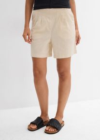 Bermudas i ren bomull - beige - storlek 46 - bonprix