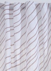 Gardinlängd med tryckt mönster (1 styck) - vit - storlek 145x135 cm - bonprix