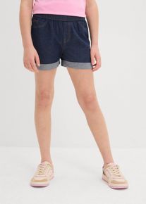 Jeansshorts med medelh&ouml;g midja - bl&aring; - storlek 170 - bonprix