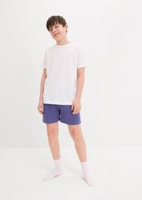 Pyjamas med shorts av muslin (2 delar) - blå - storlek 152/158 - bonprix