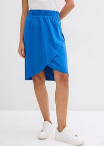 Jerseykjol i viskosmix med fint fall - blå - storlek 40/42 (M) - bonprix