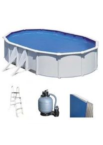 GRE Fidji Oval 610x375x120cm - oberirdischer Stahlpool