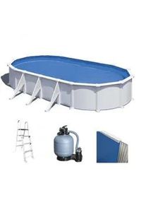 GRE Atlantis Oval 730x375x132cm - Oberirdischer Stahlpool