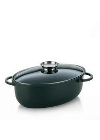 Kela Bräter , Schwarz , Metall , 8 l , 28x13x45 cm , Kochgeschirr, Töpfe, Bräter