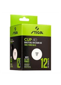 Stiga Table Tennis Ball Cup 12-Pack ABS White