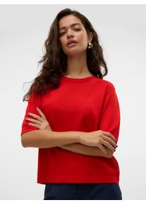 Véro Moda Vero Moda Kurzarmpullover »VMSILJE 2/4 O-NCK OVERSIZE PULL GA NOOS«