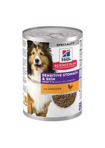Hill's Hill's Science Plan Adult Sensitive Stomach & Skin pour chien - poulet (12 x 370 g)