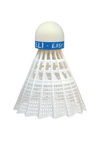 Talbot Torro Badminton-Ball Eli (6 Pieces (Medium Speed), white)