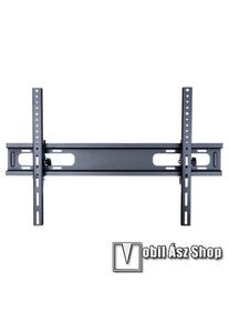 UNIVERZÁLIS TV vagy monitor fali konzol - 39"-82"-os készülékekhez, max. 65Kg teherbírás, dönthető felfelé 5°, lefelé 5°-ot, acél, gyorskioldós retesz rögzítő, távolság a faltól: 55mm - FEKETE