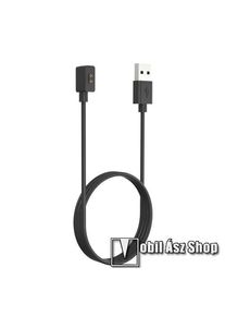 Xiaomi Redmi Watch 4, Smart Band 9, 9 Active, 8, Watch 3 Lite, Active, Band 2, Okosóra mágneses USB töltő,1m hosszú, 5V/1A, Fekete