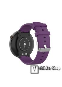 Okosóra pót szíj - szilikon, 15mm széles - Xiaomi Amazfit Smartwatch 2 / Amazfit Verge 2 / Amazfit Nexo - LILA