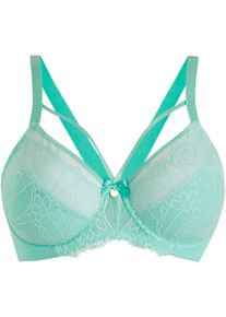 Soutien-gorge minimiseur avec dentelle - vert - taille 115C - bonprix