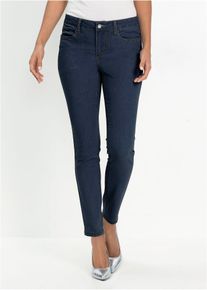 Jean skinny taille mi-haute super extensible - bleu - taille 44 avec coton - bonprix