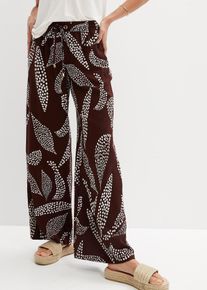Pantalon Marlène en viscose - marron - taille 56 - Viscose - bonprix