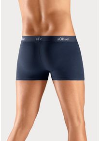 s.Oliver Heren Boxer in navy/blauw/zwart ,maat S, Witt, 92% Katoen, 8% Elastan
