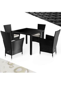 Casaria Polyrotan Tuinset Riga 5-delig Zwart