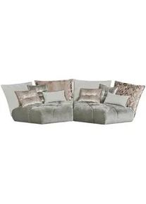 Bretz Megasofa , Grau, Greige , Textil , 363x90x166 cm , Stoffauswahl, Rücken echt , Wohnzimmer, Sofas & Couches, Sofas, Bigsofas