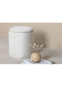 Livetastic Pouf , Creme , Textil , Füllung: Schaumstoff , 32x40x32 cm , Wohnzimmer, Sessel, Hocker & Hockerbänke, Poufs